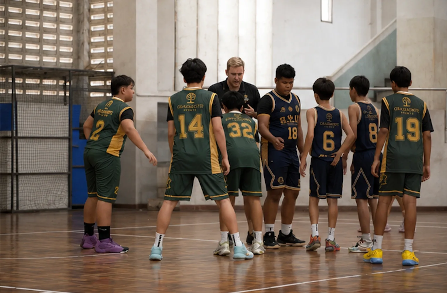 Young players in a Grass Roots Sports scrimmage